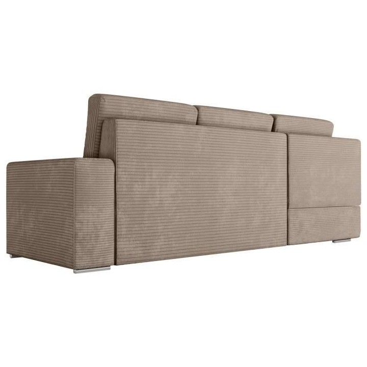 Canapé d'angle gauche convertible ARTEMIS 4 places - Velours côtelé