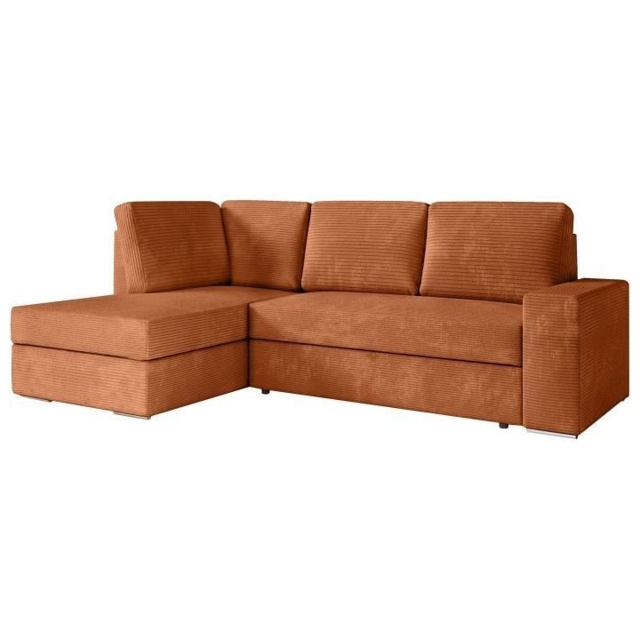 Canapé d'angle gauche convertible ARTEMIS 4 places - Velours côtelé