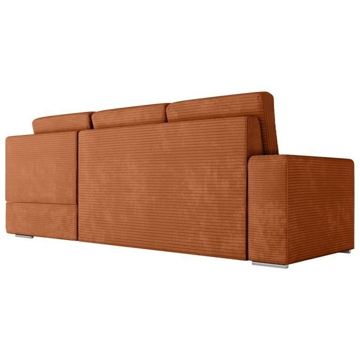 Canapé d'angle droit convertible ARTEMIS 4 places - Velours côtelé