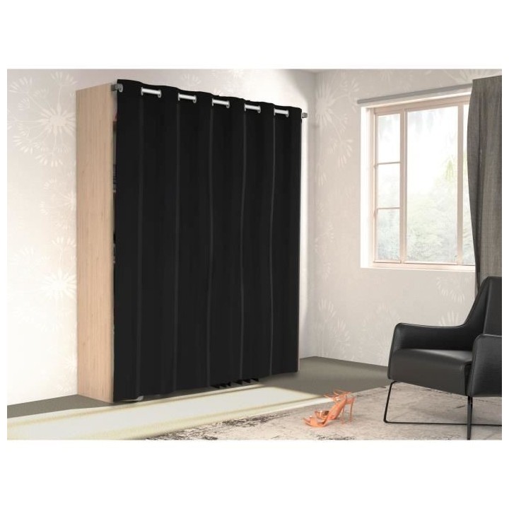 Kit dressing ARTIC EKIPA - Chene jackson et noir - 2 penderies + 2 tir