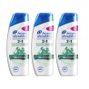 LOT DE 3 - Head & Shoulders Anti-Démangeaisons Shampoing 2 en 1 - 270 mL