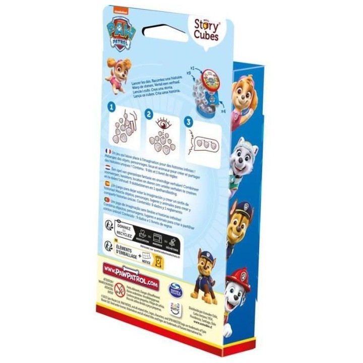 Pat' Patrouille - Asmodee - Rory's Story Cubes - Lancez les dés et cr