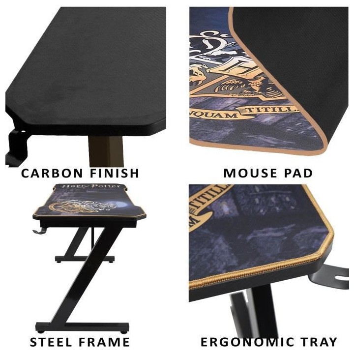 Bureau Gaming - SUBSONIC - Harry Potter - Finition Carbone - Sous Lice