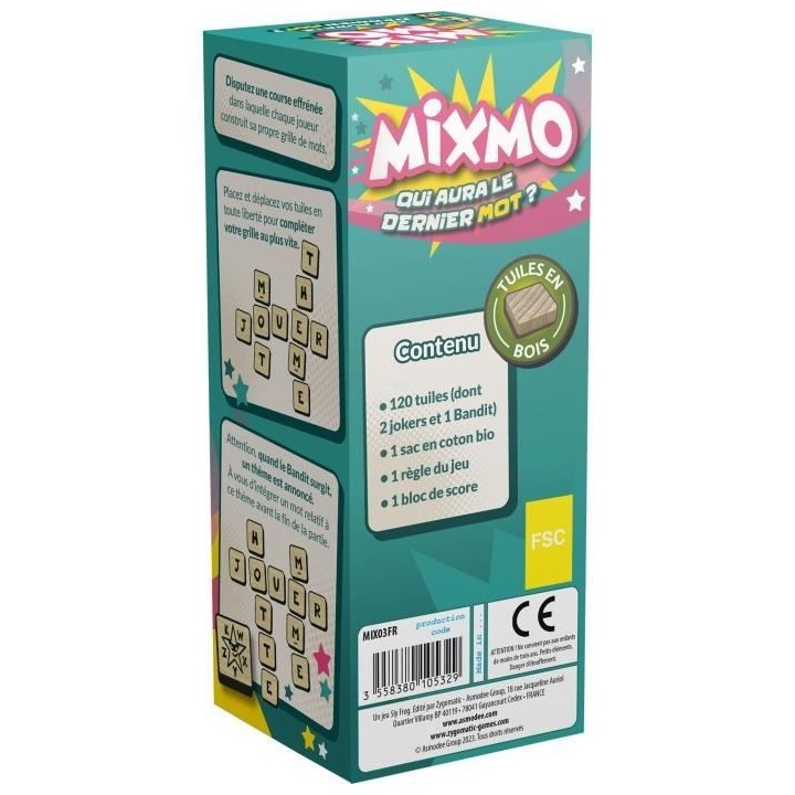 Jeu de société Mixmo - Asmodee - 2 a 6 joueurs - A partir de 8 ans -