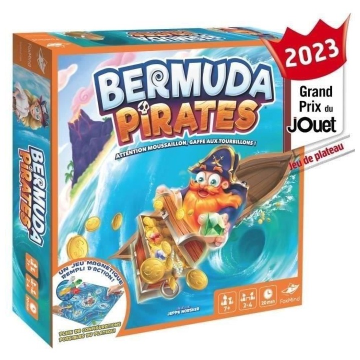 Bermuda Pirates - Asmodee - Jeu de société magnétique - Jeu d'actio