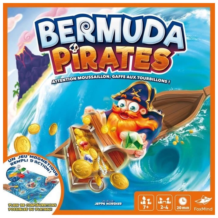 Bermuda Pirates - Asmodee - Jeu de société magnétique - Jeu d'actio