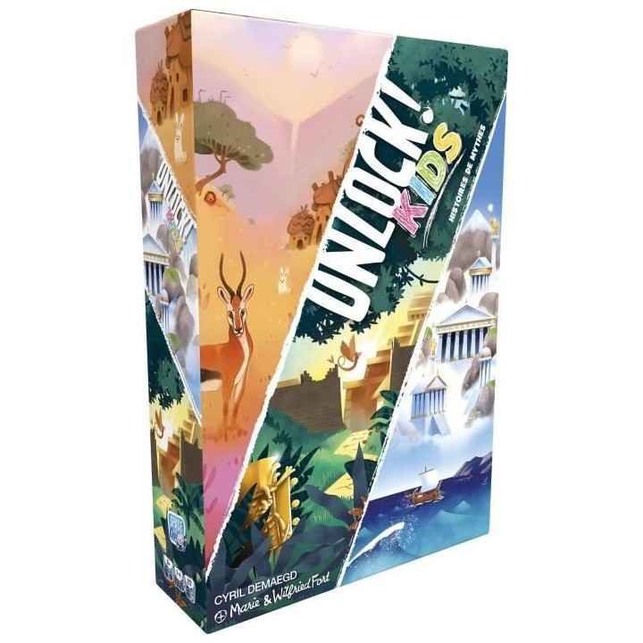 Unlock! Kids Histoires Mythes|Asmodee - Escape Game - 3 histoires chac