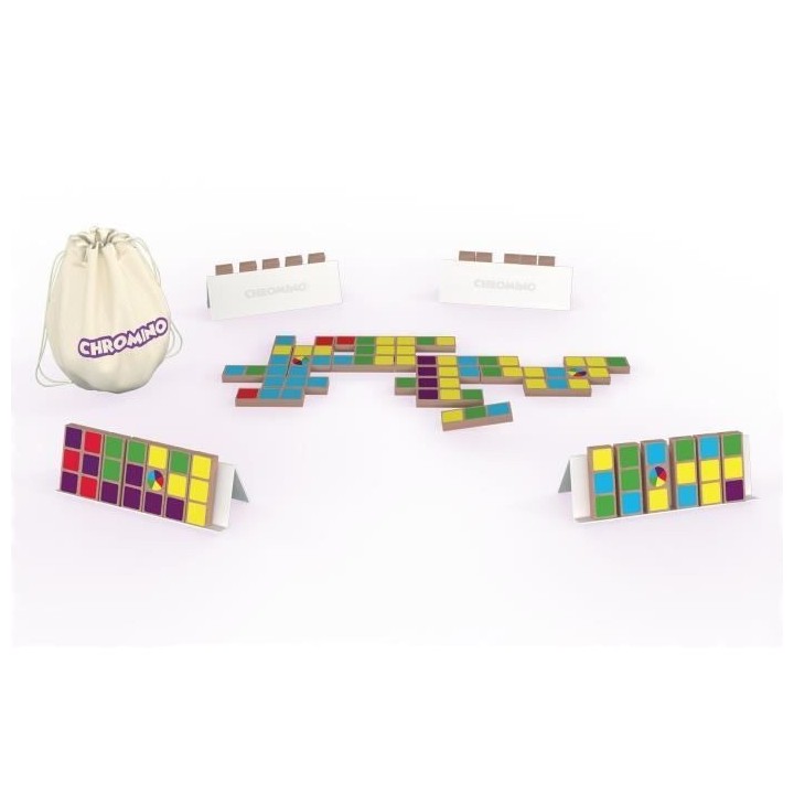 Jeu de Domino de couleurs Chromino - Asmodee - Jeu de société - Jeu