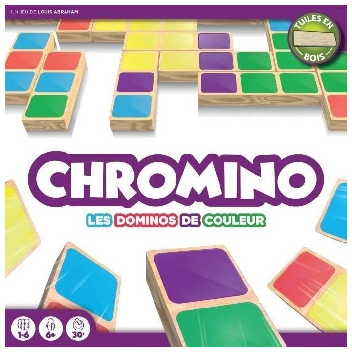 Jeu de Domino de couleurs Chromino - Asmodee - Jeu de société - Jeu