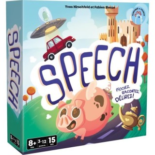 Speech - Asmodee - Invente une histoire - 4 mode de jeu - 15 minutes -