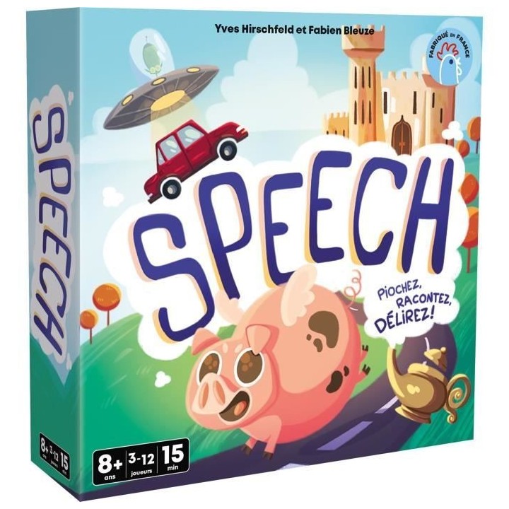 Speech - Asmodee - Invente une histoire - 4 mode de jeu - 15 minutes -