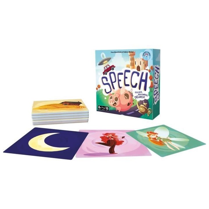 Speech - Asmodee - Invente une histoire - 4 mode de jeu - 15 minutes -