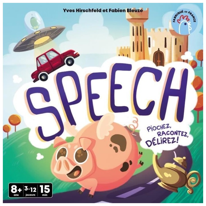 Speech - Asmodee - Invente une histoire - 4 mode de jeu - 15 minutes -