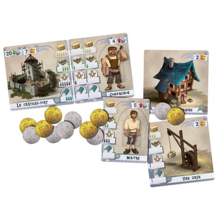 Bâtisseurs (Les) : Moyen âge - Asmodee - Jeu d'ambiance -Des 10 ans