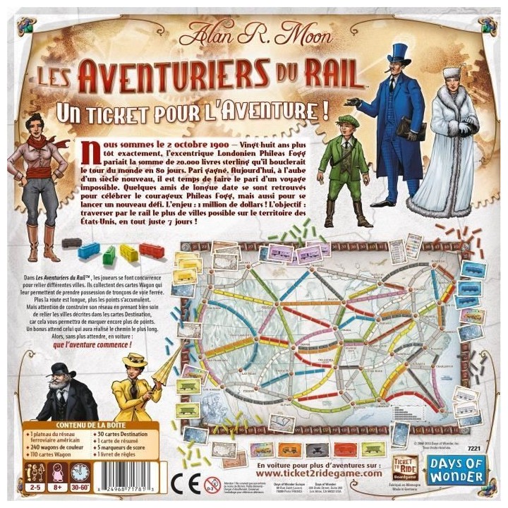 Les Aventuriers du Rail - Unbox Now - Jeu de société - a partir de 8