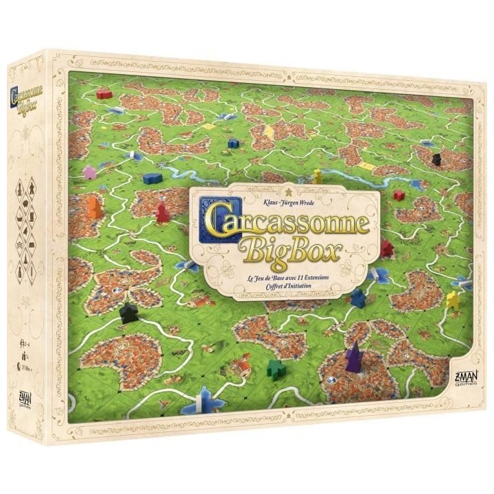 Z-Man Games | Carcassonne : Big Box - Nouvelle Édition | Jeu de soci