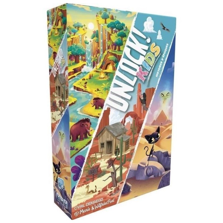 Unlock! Kids Histoires Epoques - Asmodee - Jeu de société - Enigmes