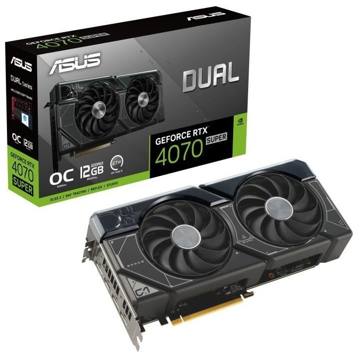 ASUS - Carte Graphique - DUAL-RTX4070 SUPER-O12G