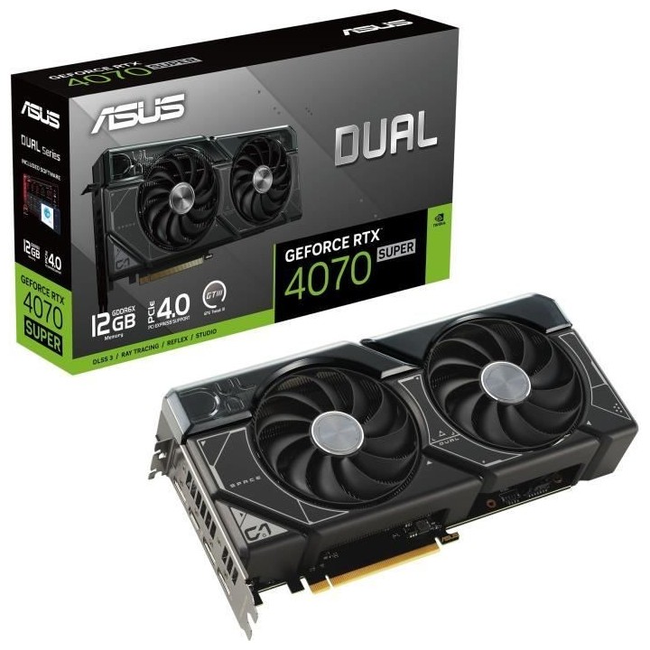 ASUS - Carte Graphique - DUAL-RTX4070 SUPER-12G