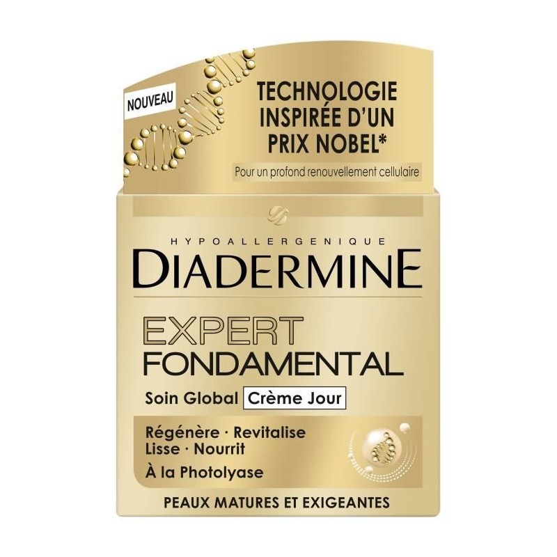 DIADERMINE Creme de Jour Expert Fondamental - Anti-âge - Pot 50 ml