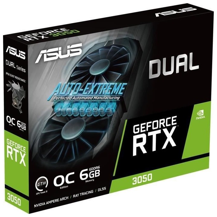 ASUS - Carte graphique - GeForce RTX 3050 OC Edition 6GB GDDR6