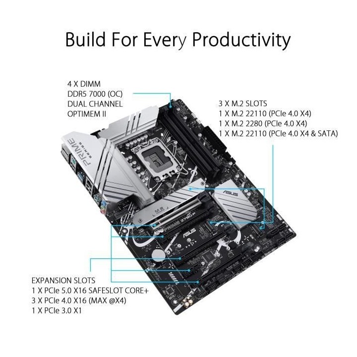 ASUS PRIME Z790-P Carte mere - LGA1700 Intel Z790