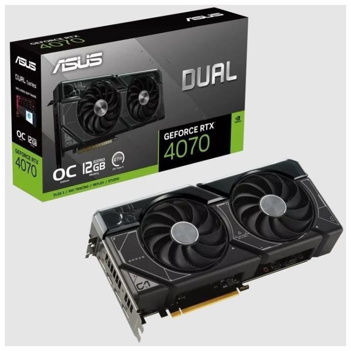 ASUS - Carte Graphique - TUF-DUAL-RTX4070-O12G