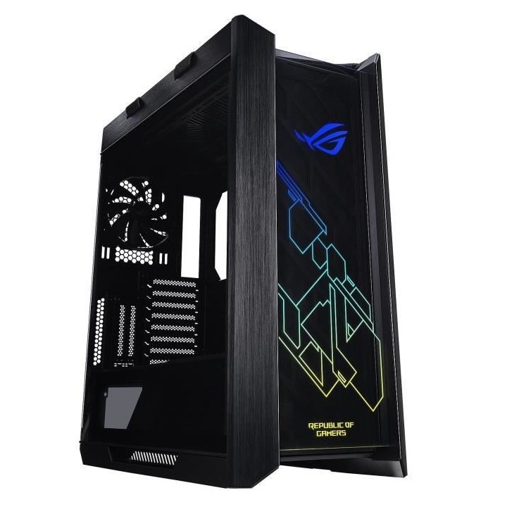 ASUS BOITIER PC Stix Helios GX601 - Noir - Verre trempé - Format ATX