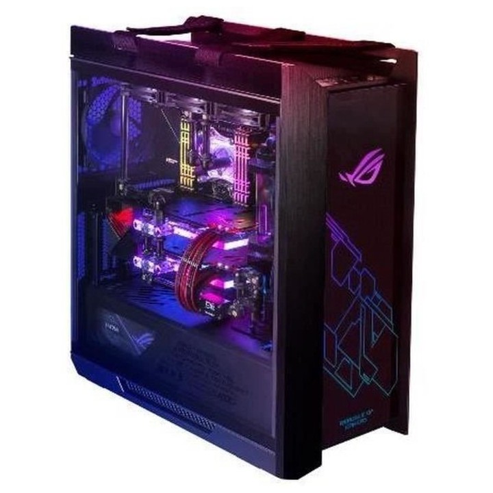 ASUS BOITIER PC Stix Helios GX601 - Noir - Verre trempé - Format ATX