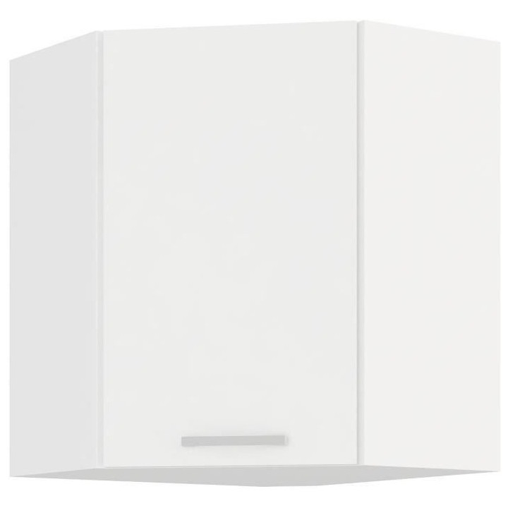 ATLAS Meuble haut d'angle - Décor blanc - L58 x L58 cm