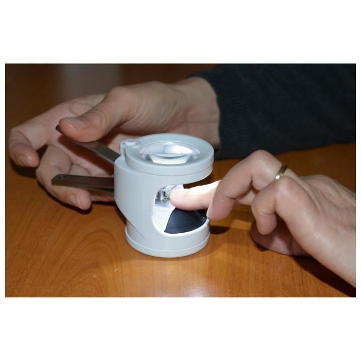 HESTEC Coupe ongle avec loupe intégrée