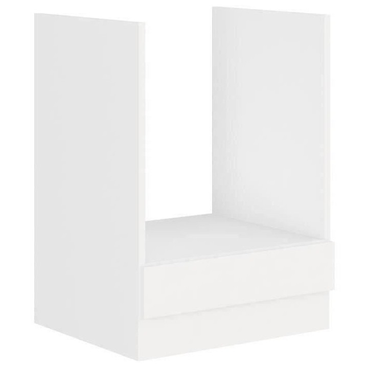 ATLAS Meuble four - Décor blanc - L60 x P52 x H82 cm - Plan de travai
