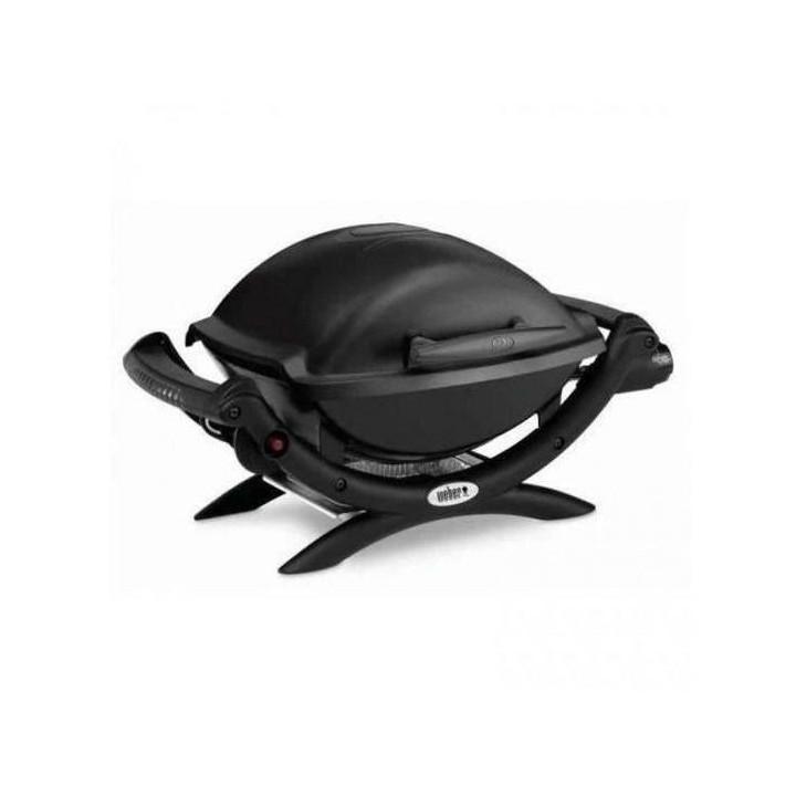 Barbecue a gaz WEBER Q1000 avec stand - Grille acier 455x39 cm - Tuyau