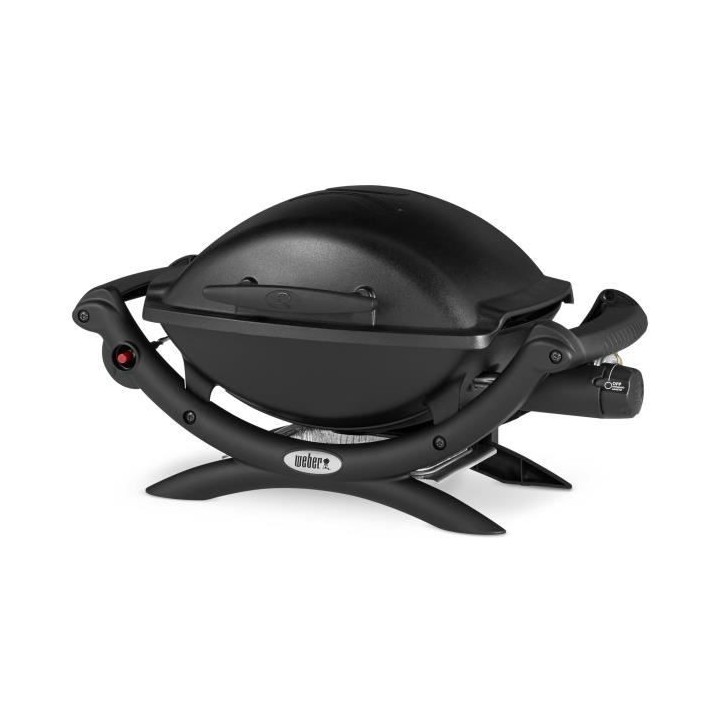 Barbecue a gaz WEBER Q1000 avec stand - Grille acier 455x39 cm - Tuyau