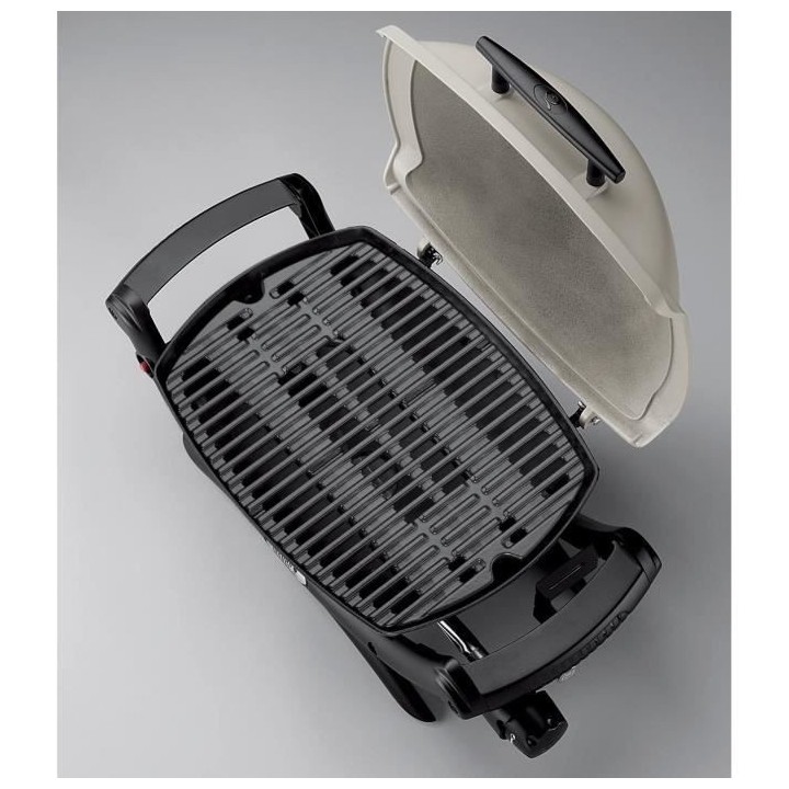 Barbecue a gaz WEBER Q1000 avec stand - Grille acier 455x39 cm - Tuyau