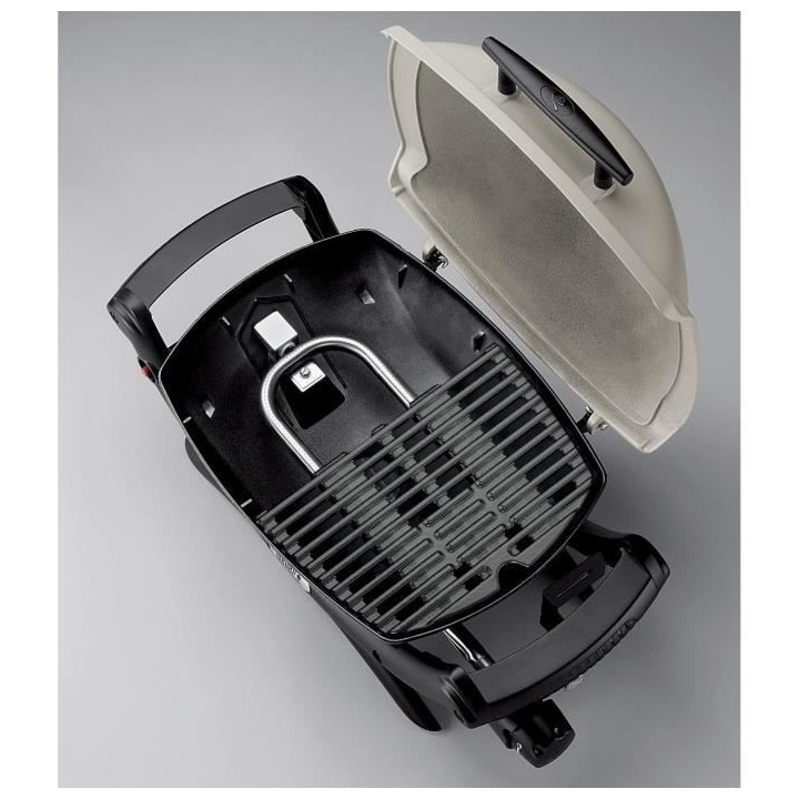 Barbecue a gaz WEBER Q1000 avec stand - Grille acier 455x39 cm - Tuyau