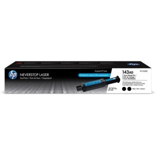HP 143A Pack de 2 kit de recharge de toners noirs Neverstop authentiqu
