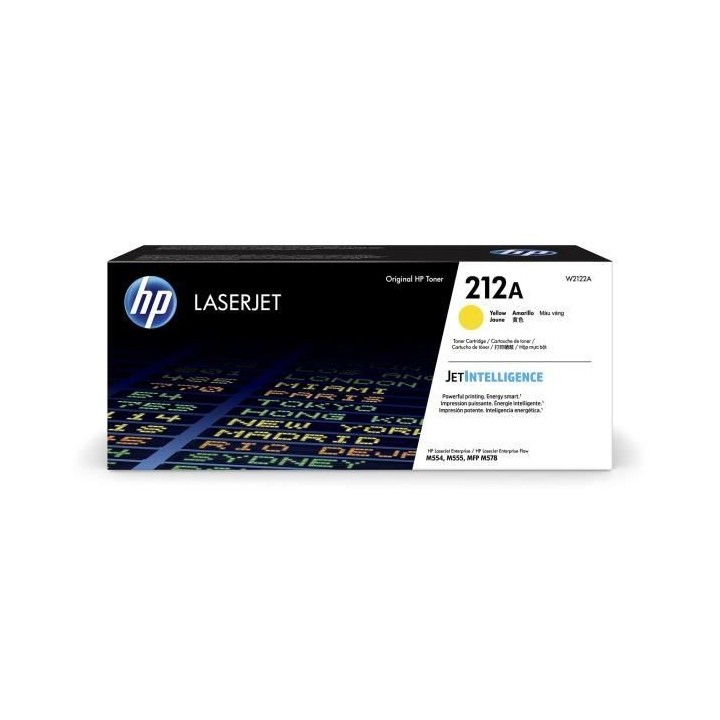 Cartouche de Toner HP 212A Jaune Authentique (W2122A) pour HP Color La
