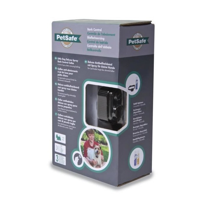 PetSafe - Collier Anti-Aboiement Deluxe a Spray pour Petit Chien & 1 r
