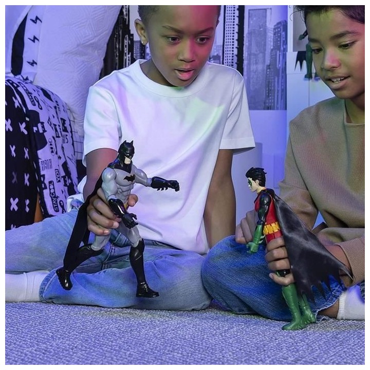 Figurine Batman Gris Rebirth 30cm - DC Comics - Univers héros