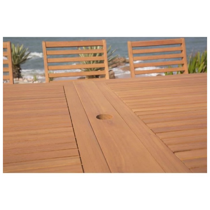 Ensemble repas de jardin 8 a 12 personnes - Table extensible 200/250/3