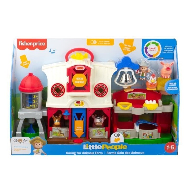 Fisher-Price - La ferme Little People - Jouet éducatif pour bébé de