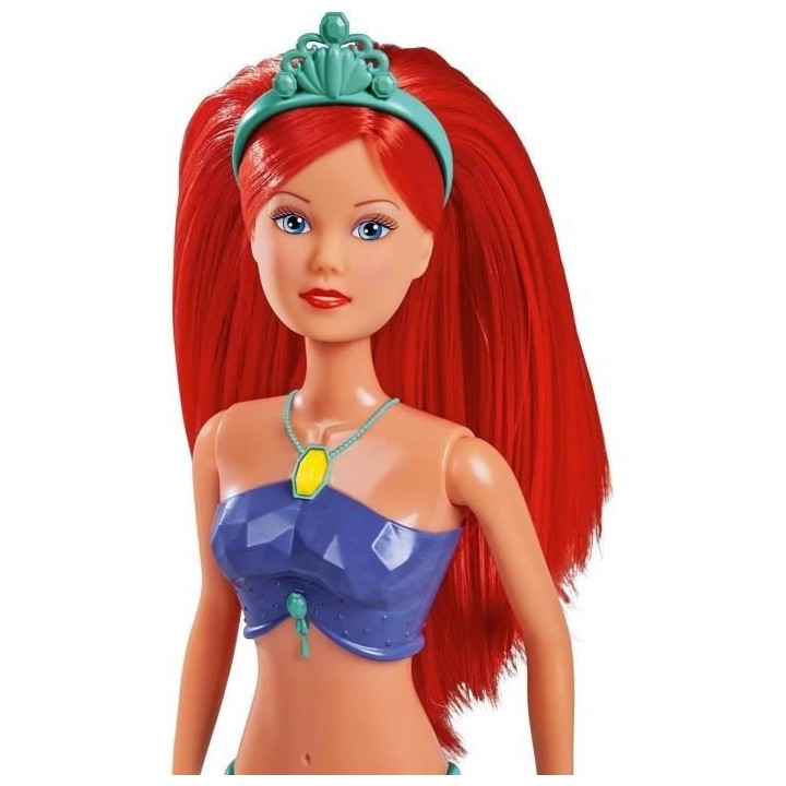 Steffi Love - Sirene luminesue - 29cm - Queue qui change de couleur -