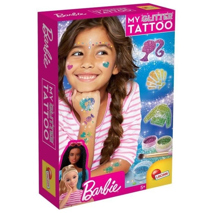 Kit de tatouages pailletés Barbie - LISCIANI GIOCHI - Créez des tato