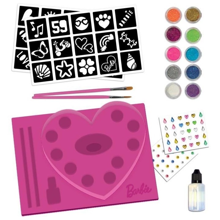 Kit de tatouages pailletés Barbie - LISCIANI GIOCHI - Créez des tato