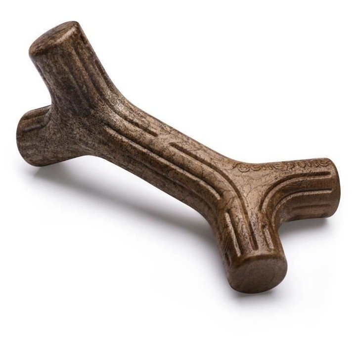 Benebone Jouet bâton a mâcher pour chien adulte, Taille L, saveur ba