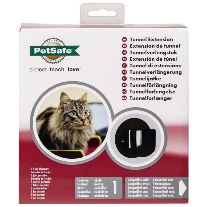 Tunnel d'extension pour porte - PETSAFE - MICROSHIP - Brun