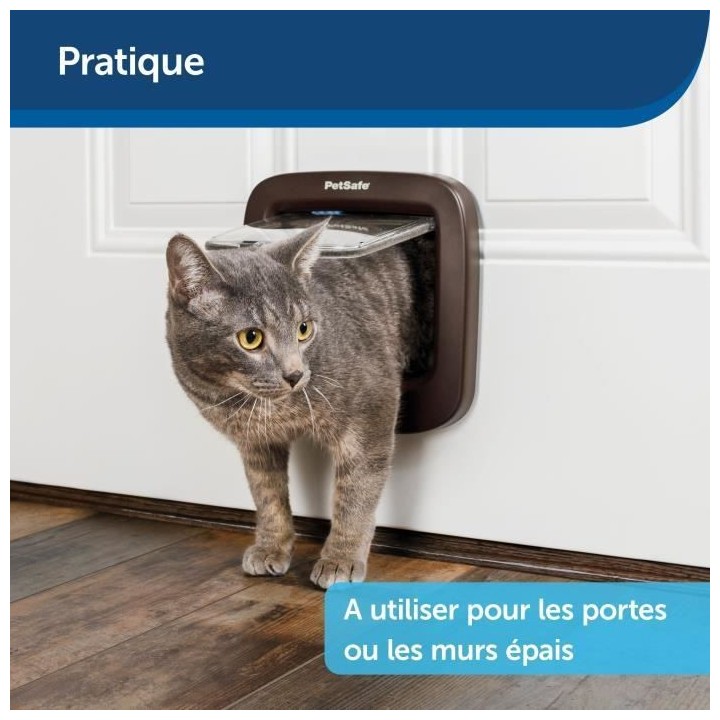 Tunnel d'extension pour porte - PETSAFE - MICROSHIP - Brun