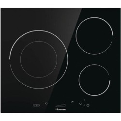 Plaque de cuisson a induction - HISENSE - 3 zones - l59,5 x P52 x H5,4 cm- I6341C - 7200 W - Noir