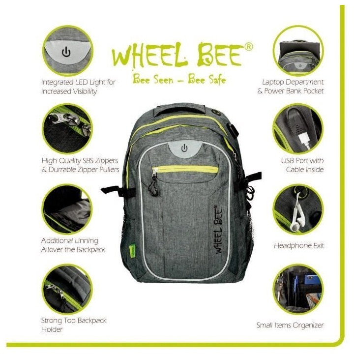 Sac a dos - SCHILDKRÖT - Sac Wheel Bee BACKPACK Revolution